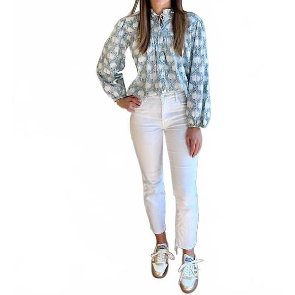 NEW CLARA THE LABEL women's cypress blouse in acacia haze